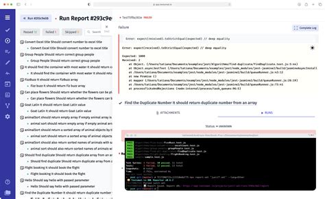 junit xml report format
