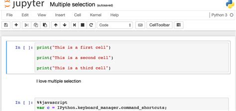 jupyter notebook comment code shortcut