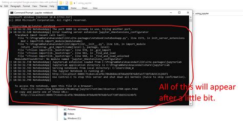 jupyter notebook not opening from cmd