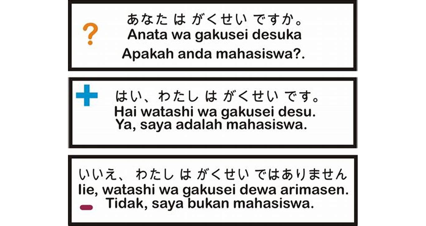 Kalimat Persetujuan Bahasa Jepang