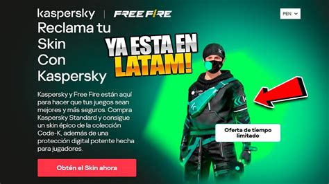 kaspersky free fire skin code