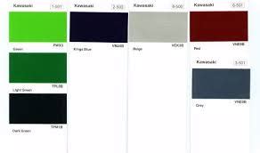 kawasaki atomic silver paint code