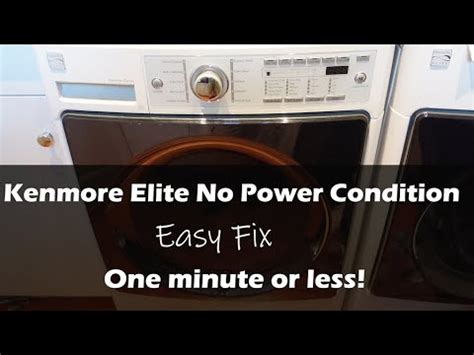 kenmore elite front load washer reset button location
