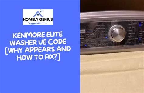 kenmore elite washer fl error code