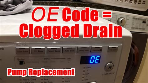 kenmore front load washer oe code