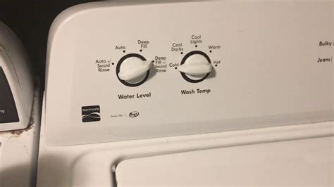 kenmore front load washer reset button