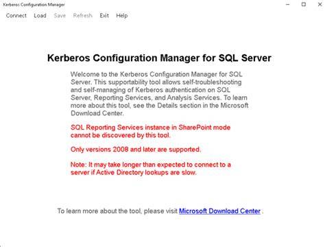 Kerberos Configuration Manager Interface