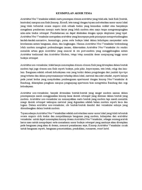 kesimpulan akhir relevant text from title