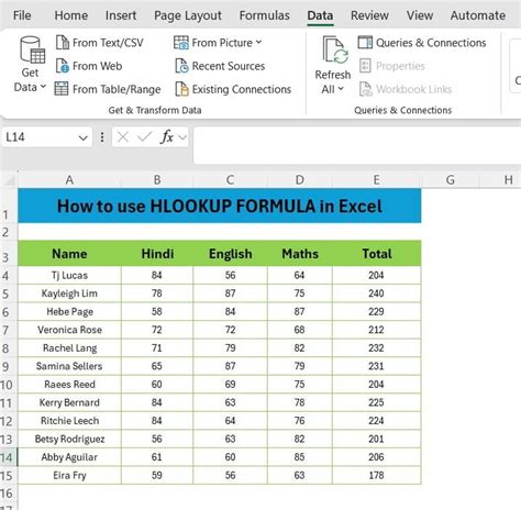kesimpulan hlookup