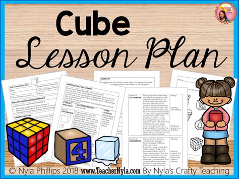 key feature of a cube lesson plan