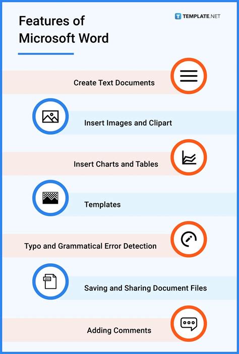 key features of ms word