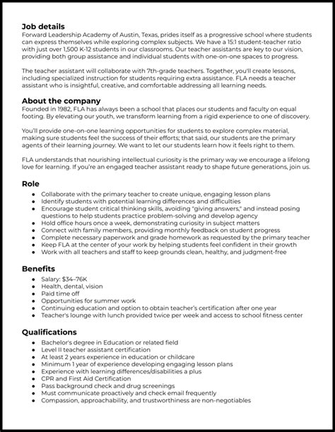 key responsibilities of teaching assistant