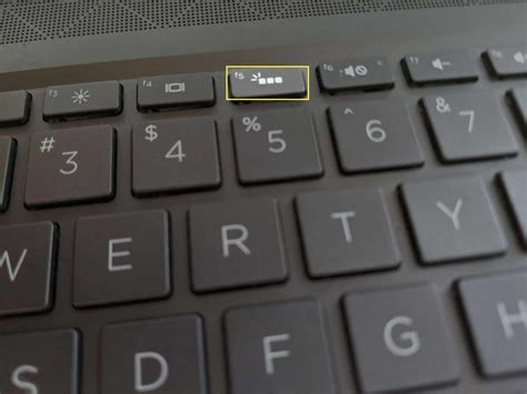 Keyboard light on