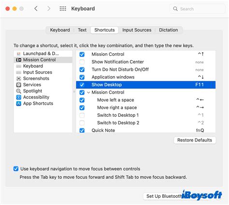 keyboard shortcut to open minimized window mac