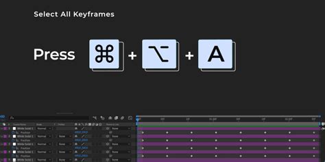 keyframes after effects shortcut