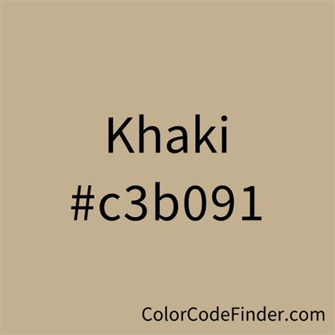 khaki rgb code