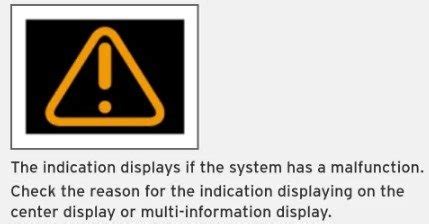 kia dashboard lights meaning triangle with exclamation point