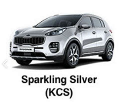 kia sparkling silver paint code