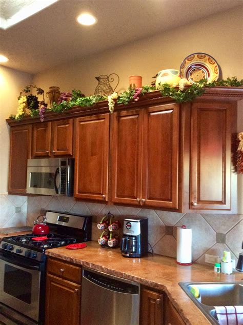 kitchen cabinet decorations top