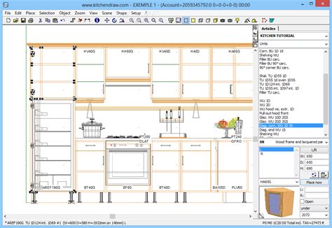 kitchen draw software