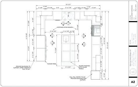 kitchen layout drawing
