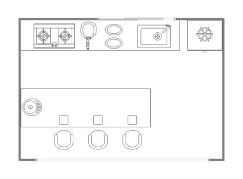 kitchenette plan