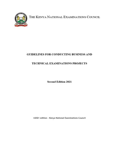 knec project guidelines pdf