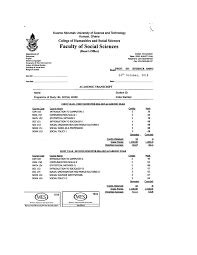 knust transcript sample pdf