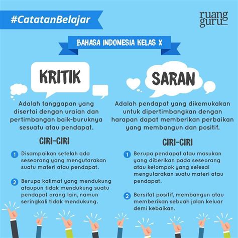 kritik dan saran