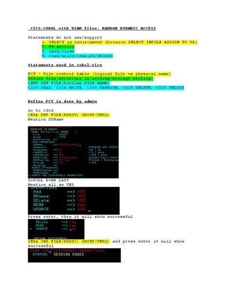 ksds file handling in cobol