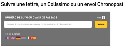 la poste suivi de colis numero
