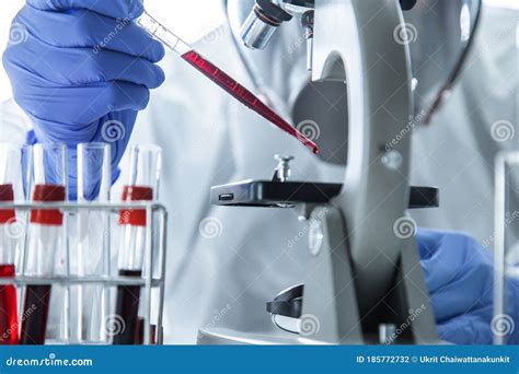 lab technician analyzing sample