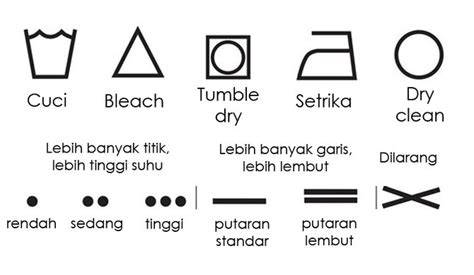 label perawatan baju
