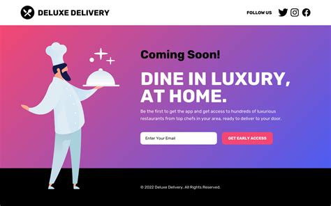 landing page header examples