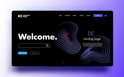 landing page layout examples