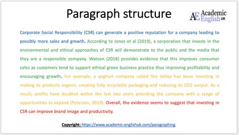 language analysis example paragraph