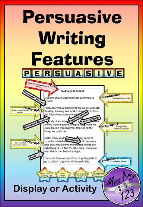 language features to use in persuasive writing