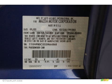 lapis blue metallic paint code