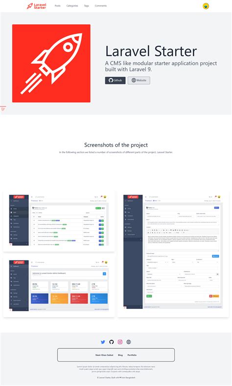laravel 9 sample project github