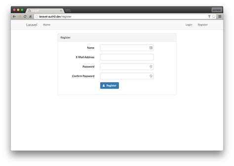 laravel auth example