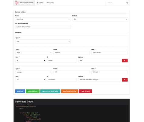 laravel bootstrap form template