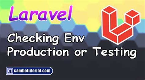 laravel check if testing environment