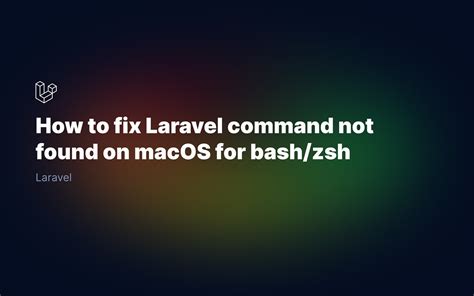 laravel command not found wsl