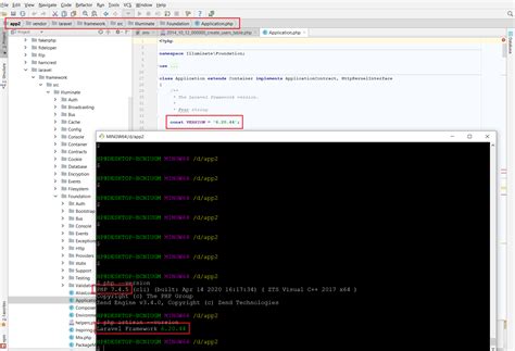 laravel create project specific version