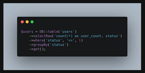 laravel db query example