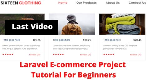 laravel ecommerce project tutorial