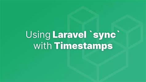 laravel eloquent sync method