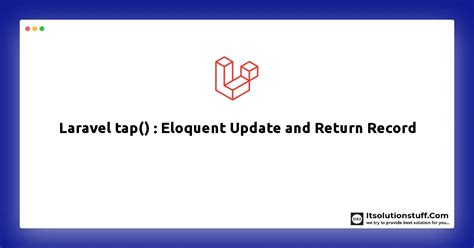 laravel eloquent update return value