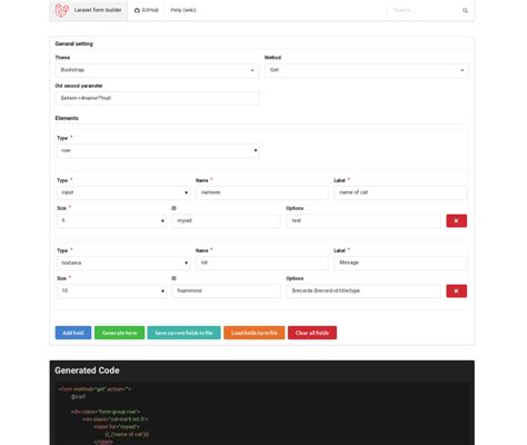 laravel form example