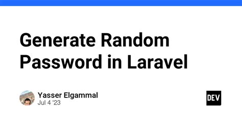 laravel generate random password